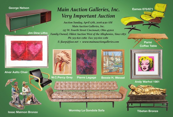 Exceptional Auction - Sunday April 17th - Main Auction Galleries